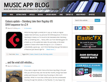 Tablet Screenshot of musicappblog.com